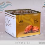 تنك كليجا حبه كبيره بحشوه التوفي او زيت الزيتون